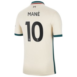 Camisola Liverpool Sadio Mane 10 Equipamento Segundo 2021-2022 Manga Curta